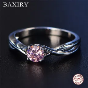 2019 New Fine Trendy Engagement Ruby Ring Silver 925 Jewelry Amethyst Gemstone Ring Silver Emerald Blue Sapphire Ring For Women
