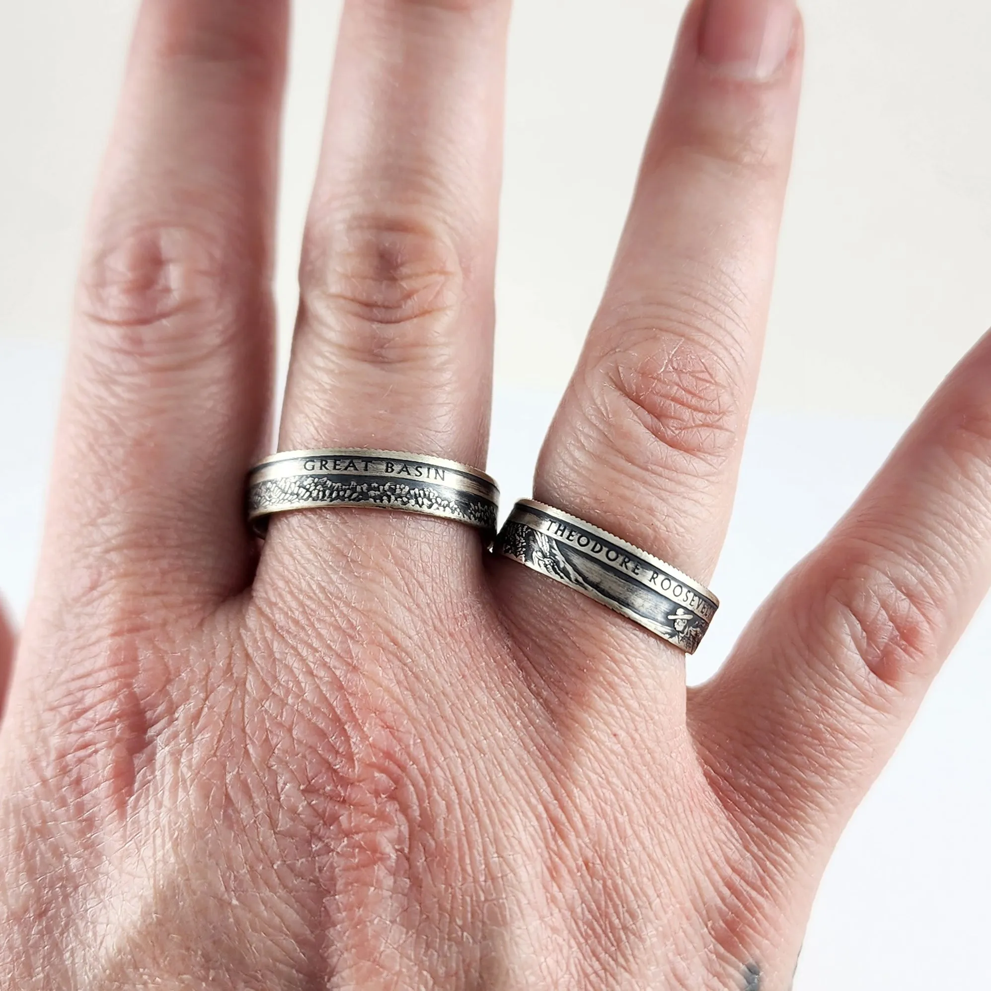 90% Silver Ellis Island National Park Quarter Ring