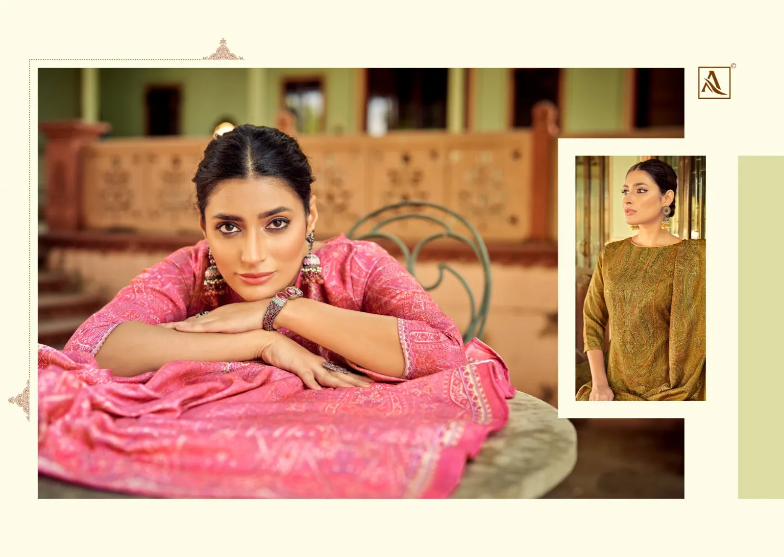 Alok Soch Viscose Pashmina Designer Digital Print Suit 06 Pes Catlouge