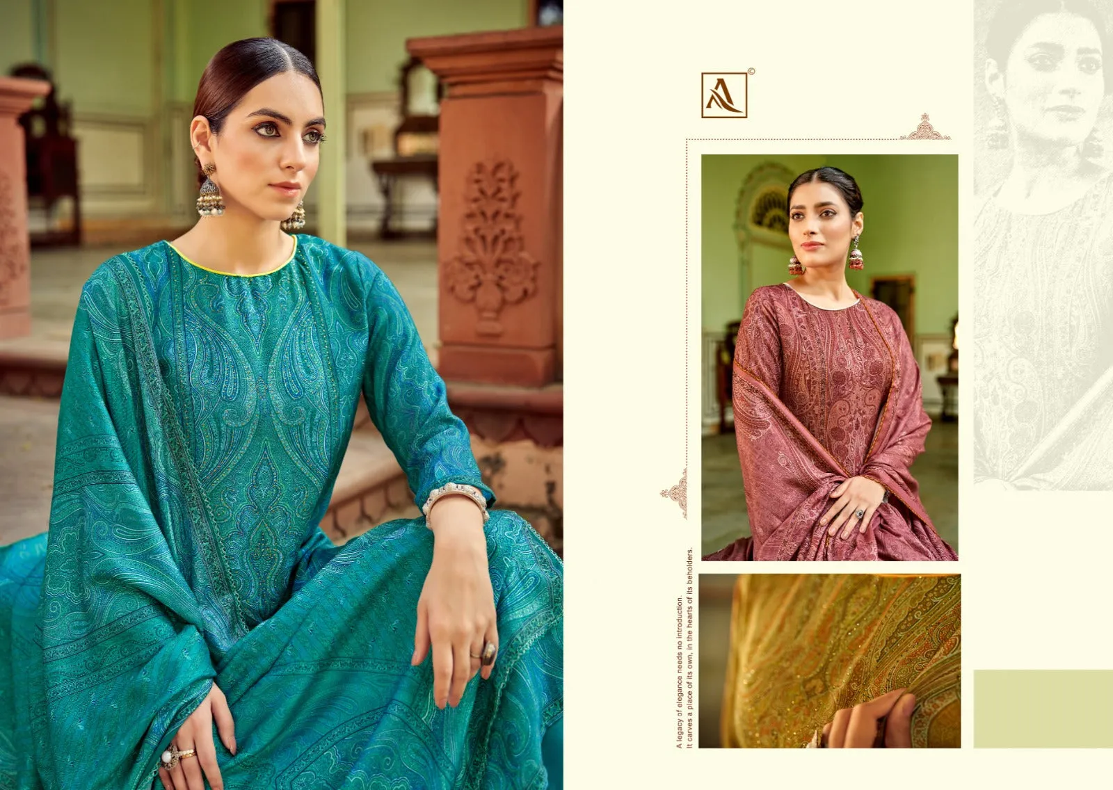 Alok Soch Viscose Pashmina Designer Digital Print Suit 06 Pes Catlouge