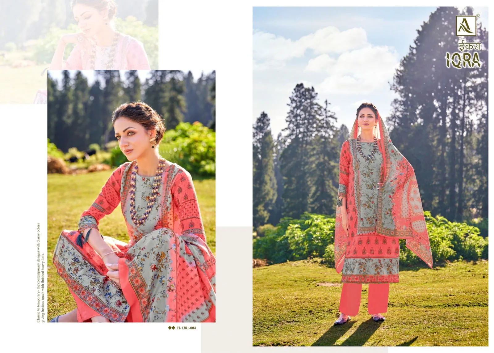 Alok Suits Iqra Digital Print Pashmina With Schiffli Embroidery Designer Winter Wear Salwar Suits (749x06)