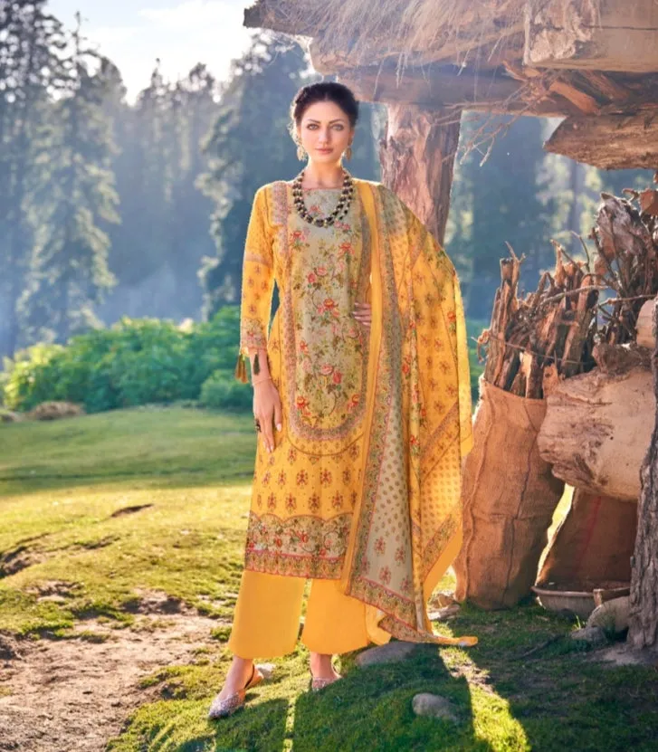 Alok Suits Iqra Digital Print Pashmina With Schiffli Embroidery Designer Winter Wear Salwar Suits (749x06)