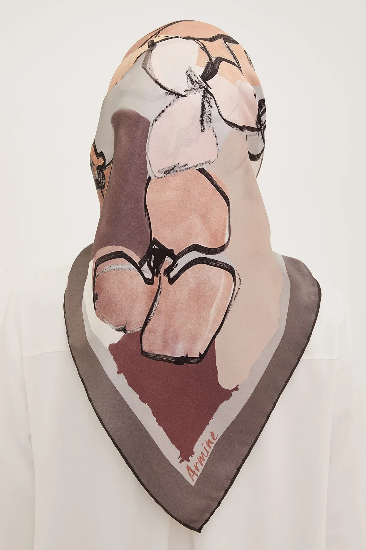 Armine Arty Floral Silk Scarf #2