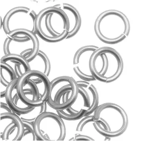 Artistic Wire, Chain Maille Jump Rings, 18 Ga / ID 3.57mm / 70pc, Tarnish Resistant Silver Plated
