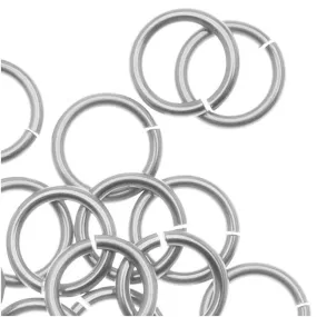 Artistic Wire, Chain Maille Jump Rings, 18 Ga / ID 5.95mm / 45pc, Tarnish Resistant Silver Plated