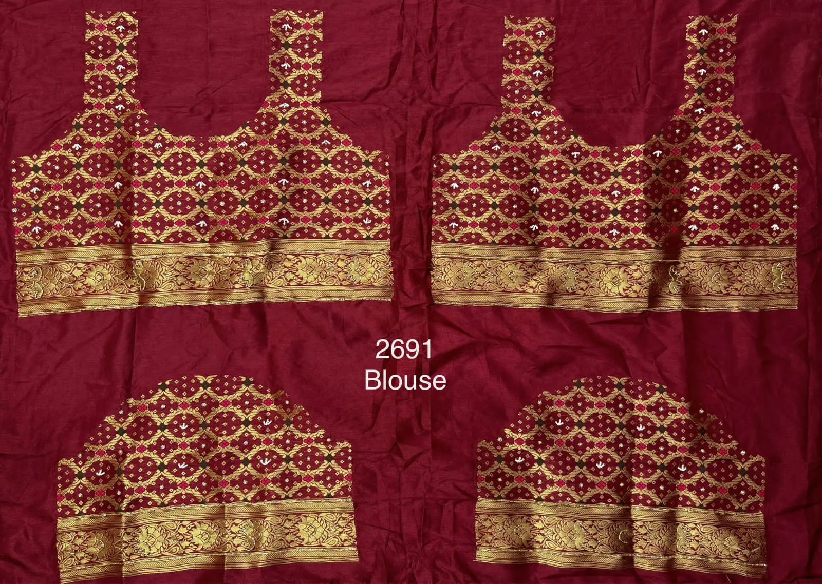 Beautiful Designer Bridal Pure Cotton Khatali Work Lehenga Choli