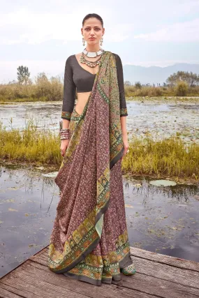 Beautiful Designer Summer Special Pure Pashmina Silk Saree