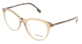 Burberry 0BE2325F 4010 Aiden Cat Eye Full Rim Brown Optical Frames