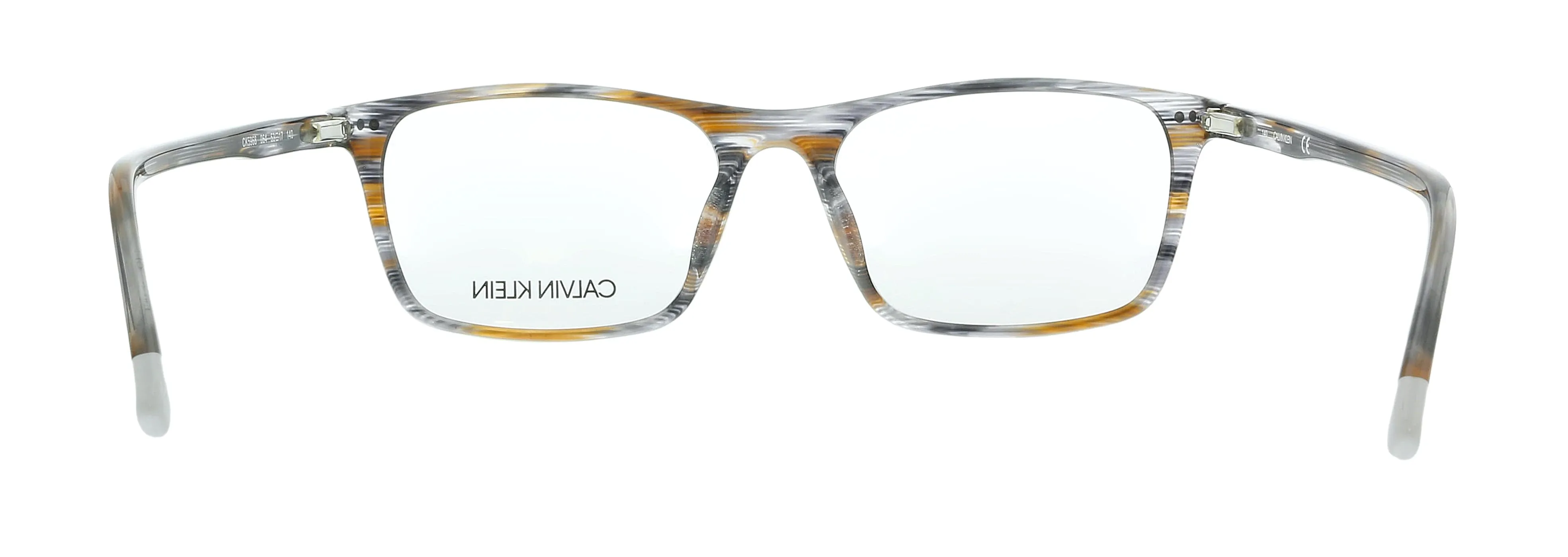 Calvin Klein CK5968 064 Striped Grey Brown Rectangle Eyeglasses