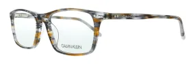 Calvin Klein CK5968 064 Striped Grey Brown Rectangle Eyeglasses