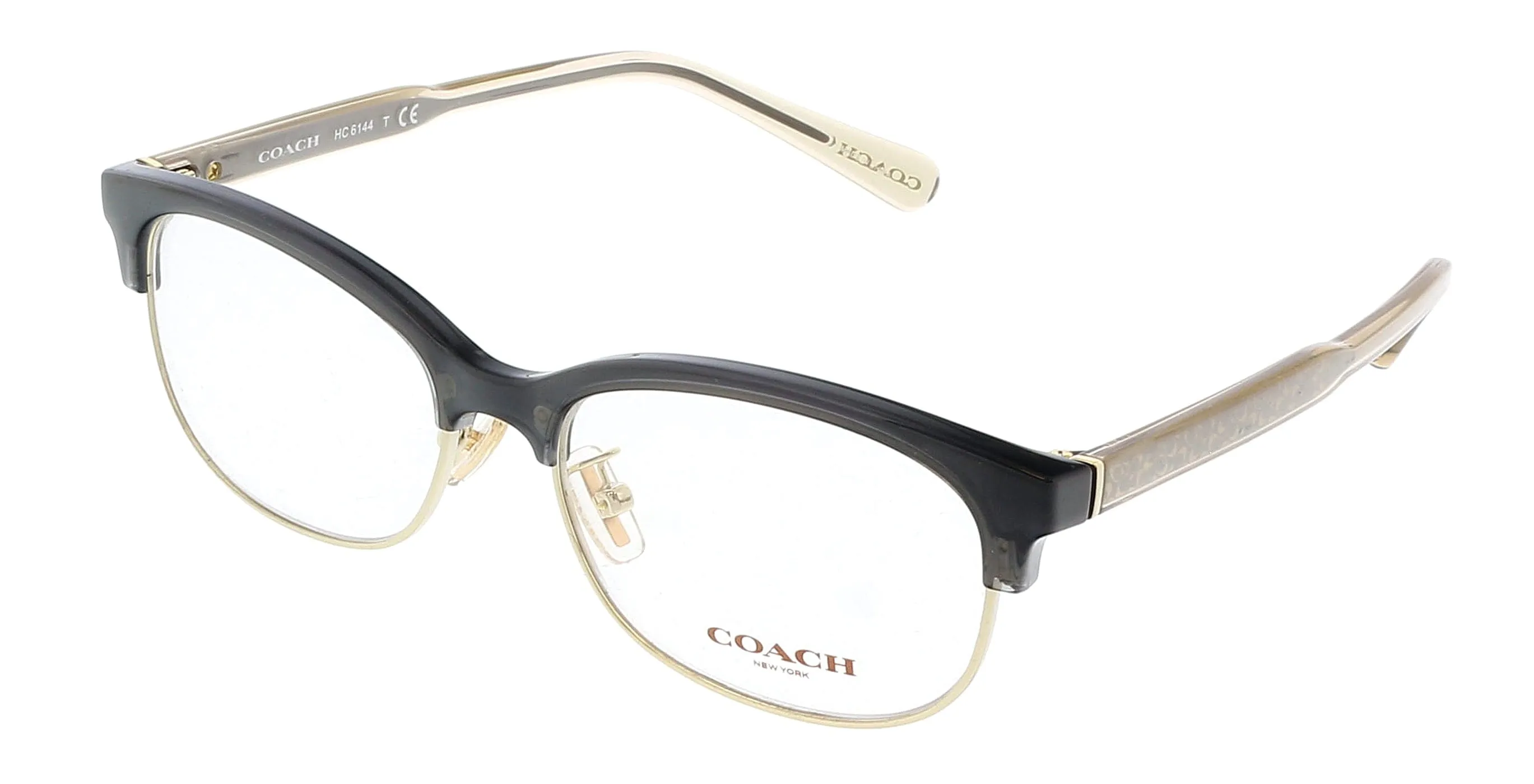 Coach HC6144 5566 Black/ Gold Rectangle Optical Frames