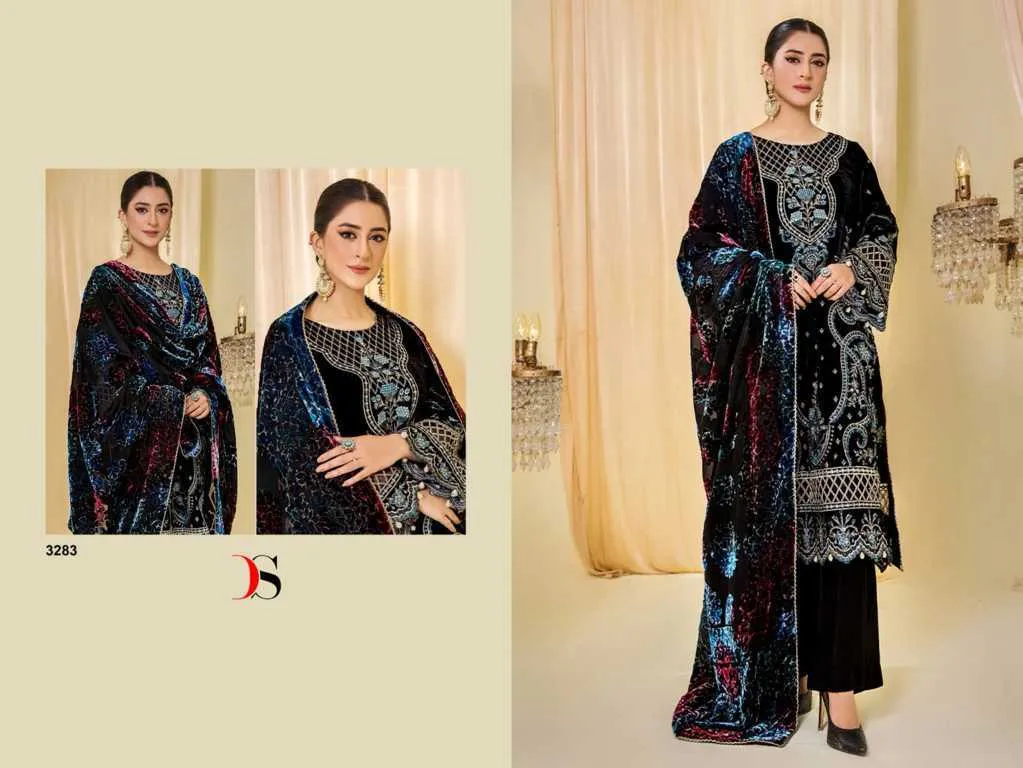 Deepsy Sana Safinaz Velvet Collection Salwar Suit (1450x06)