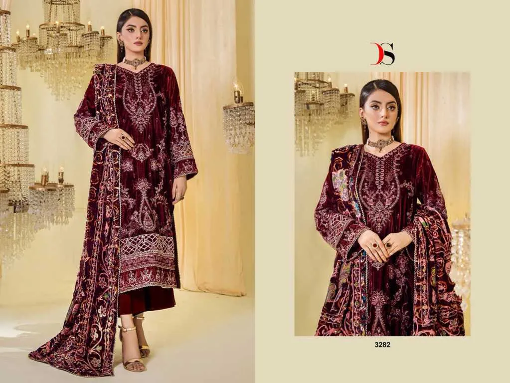Deepsy Sana Safinaz Velvet Collection Salwar Suit (1450x06)