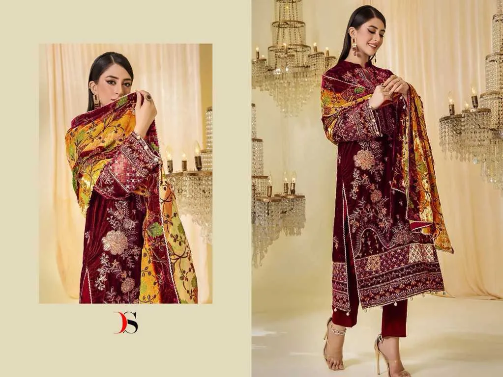 Deepsy Sana Safinaz Velvet Collection Salwar Suit (1450x06)