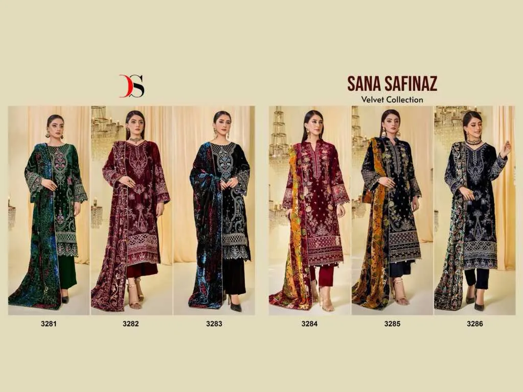 Deepsy Sana Safinaz Velvet Collection Salwar Suit (1450x06)