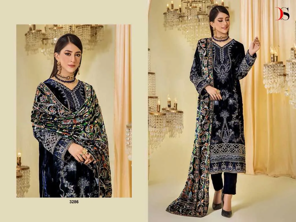 Deepsy Sana Safinaz Velvet Collection Salwar Suit (1450x06)