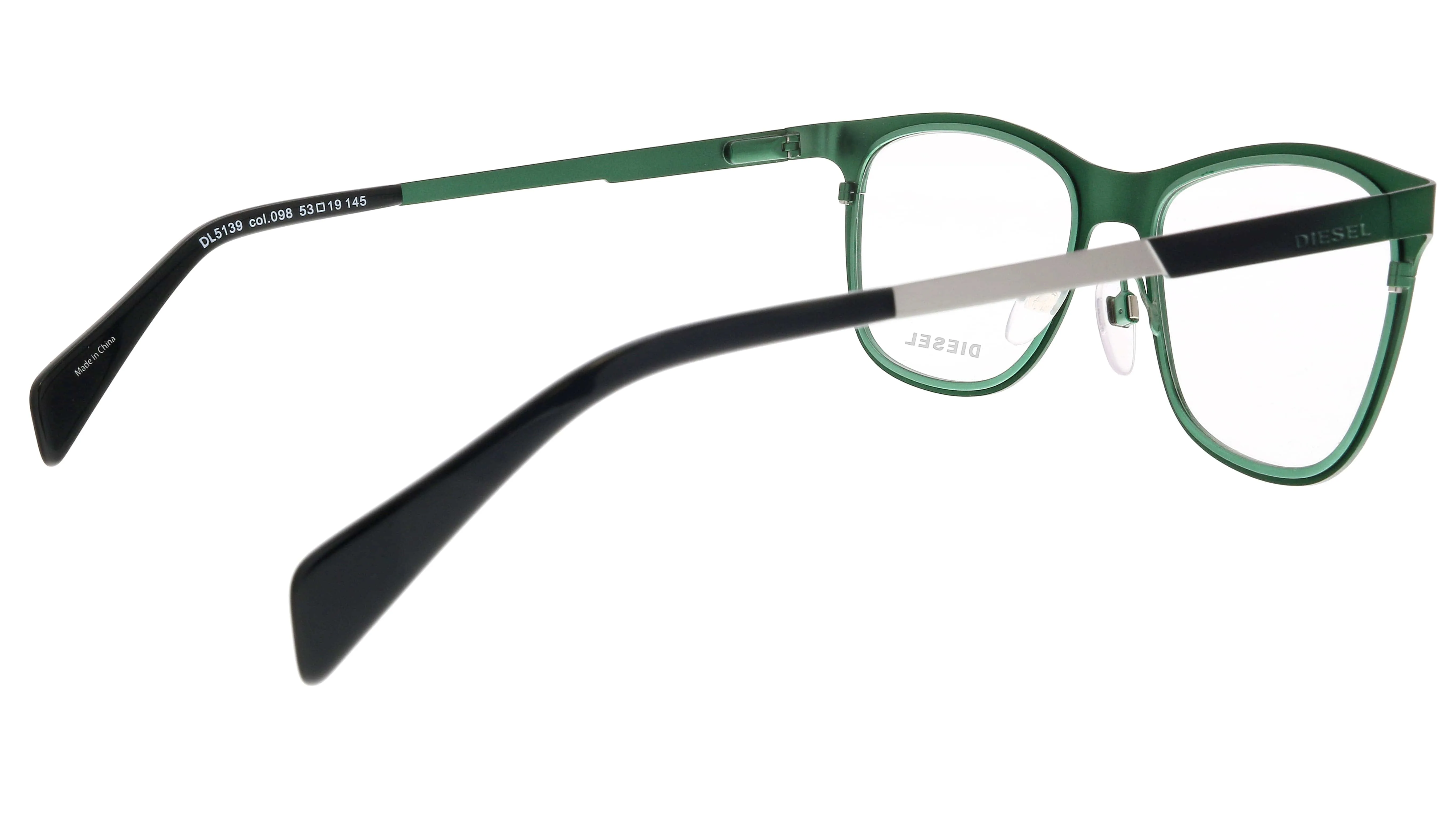 Diesel DL5139 098 Green Modified Rectangle Optical Frames