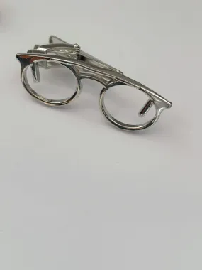 Glasses Tie Clip Pin