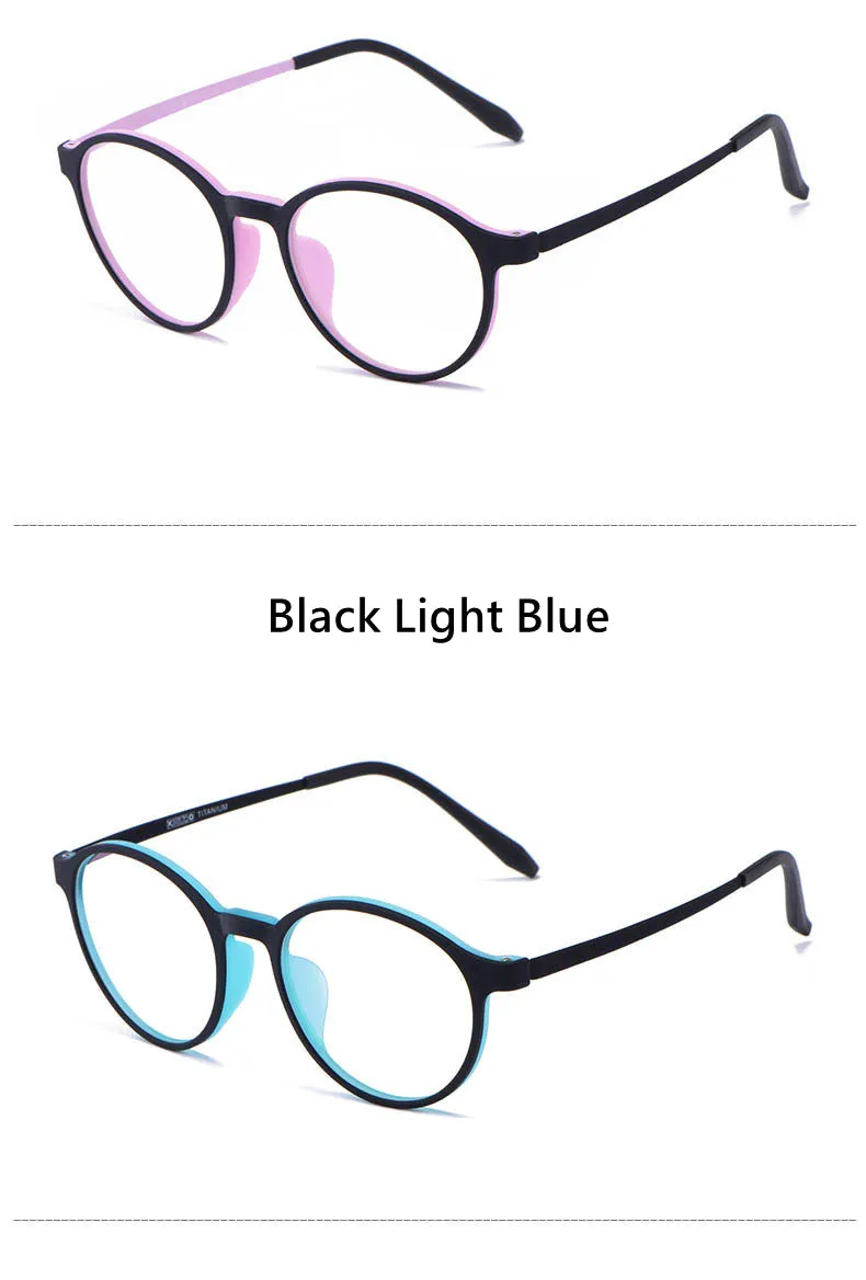 Gmei Unisex Full Rim TR 90 Titanium Alloy Round Frame Eyeglasses3050