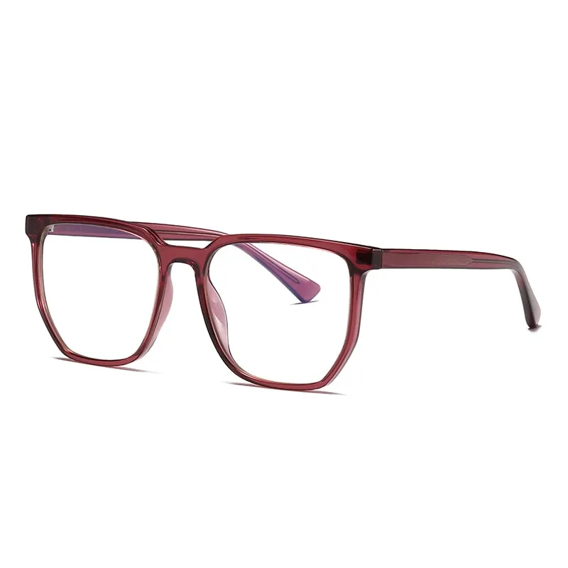 Gmei Unisex Full Rim TR 90 Titanium Square Frame Eyeglasses 2034