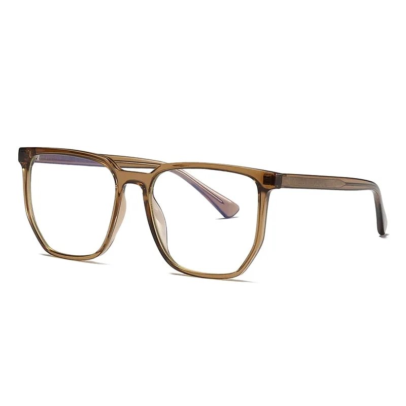 Gmei Unisex Full Rim TR 90 Titanium Square Frame Eyeglasses 2034