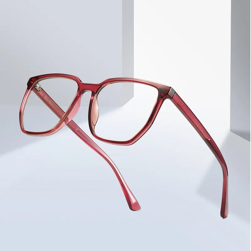 Gmei Unisex Full Rim TR 90 Titanium Square Frame Eyeglasses 2034