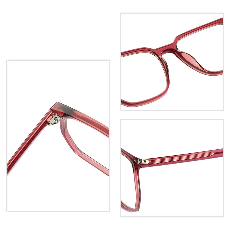 Gmei Unisex Full Rim TR 90 Titanium Square Frame Eyeglasses 2034