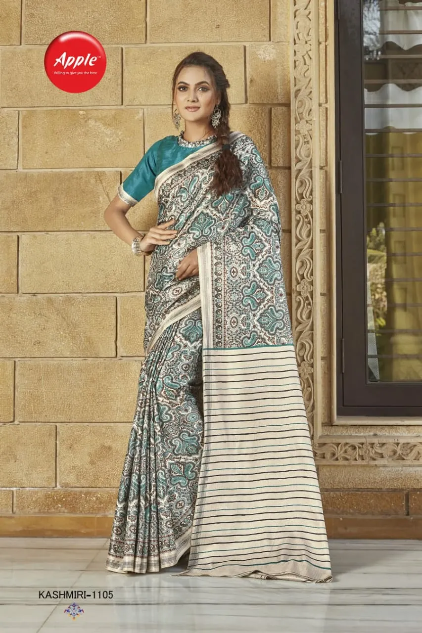 KASHMIRI VOL-11 PASHMINA SILK SAREE