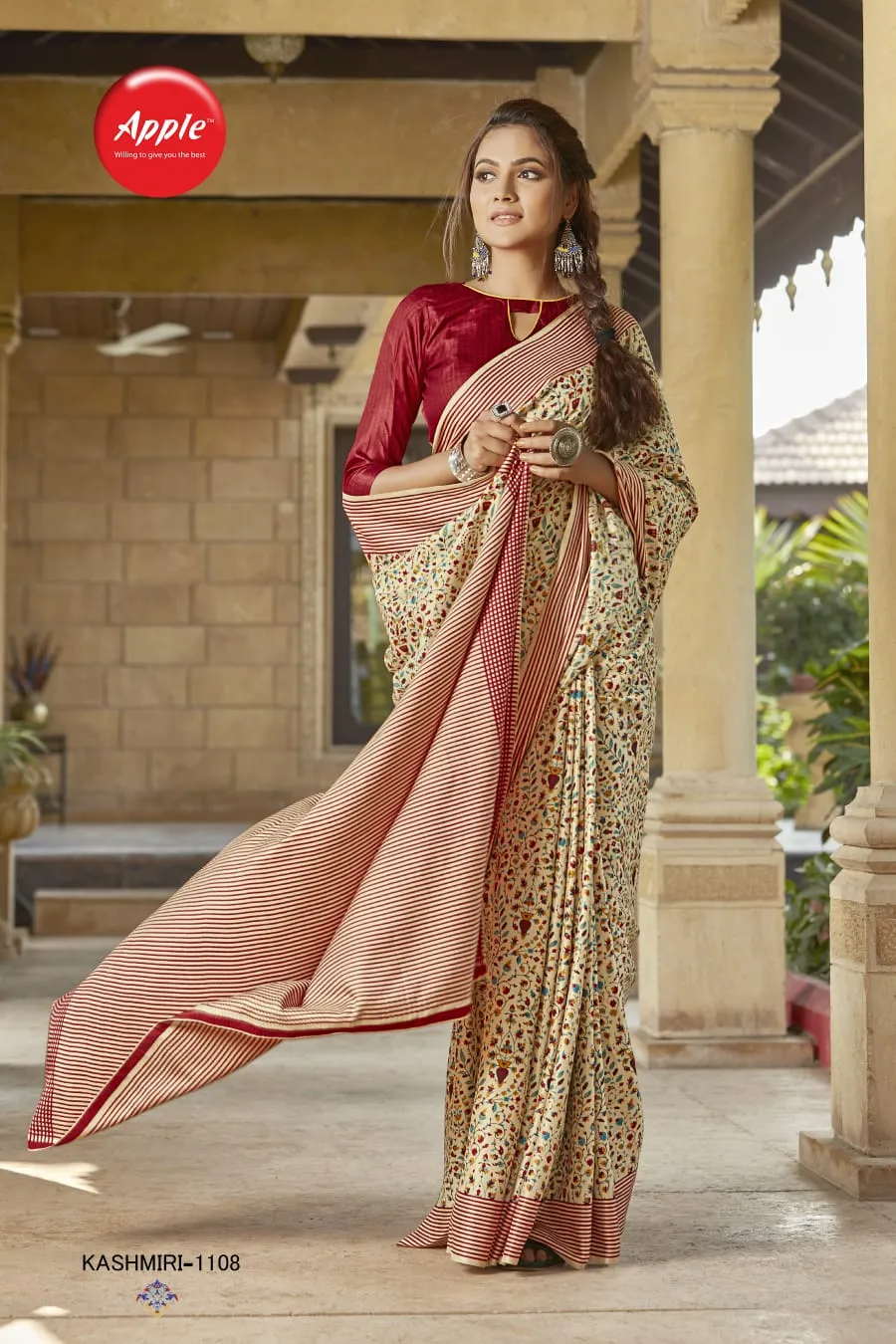 KASHMIRI VOL-11 PASHMINA SILK SAREE