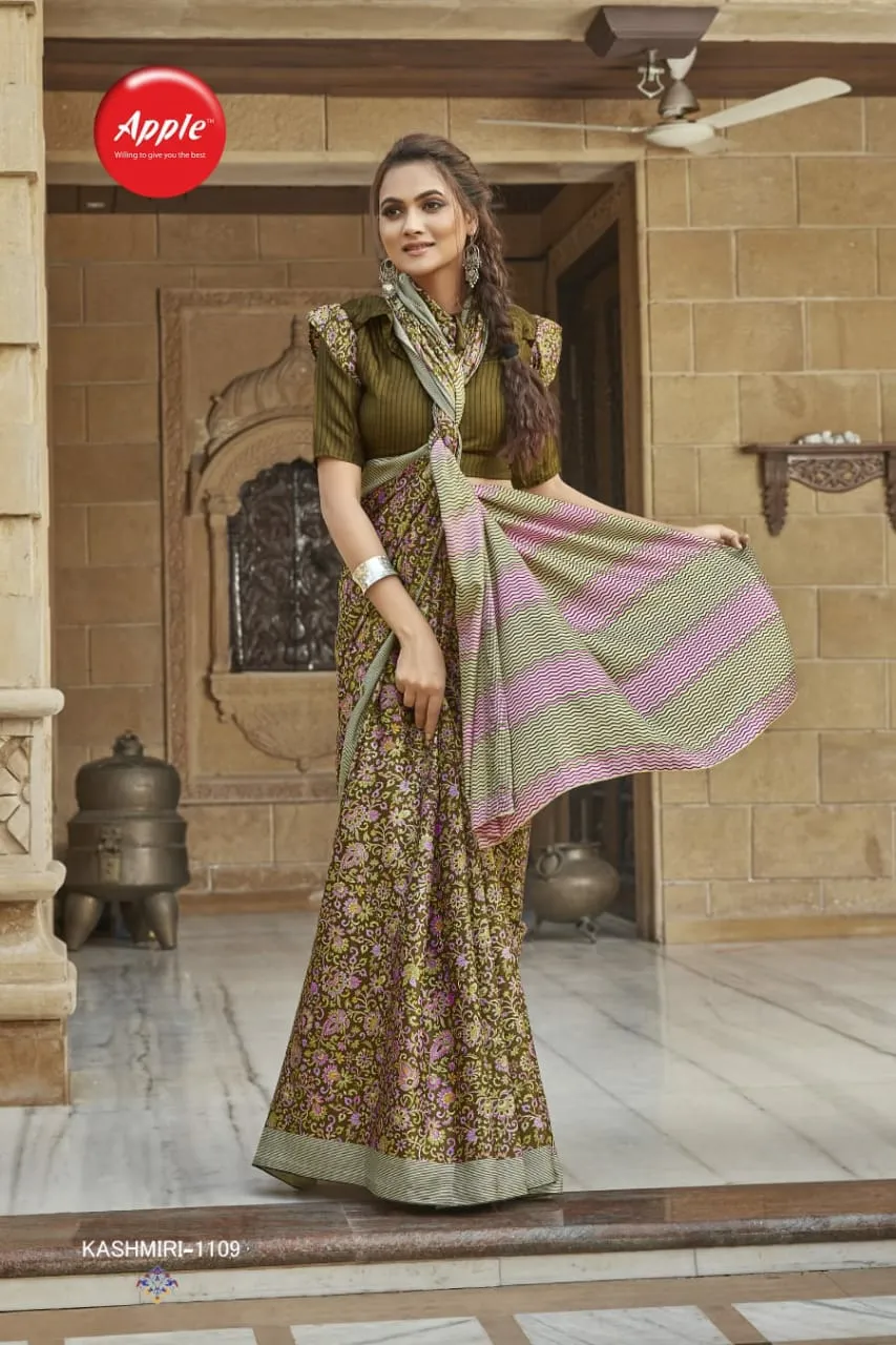 KASHMIRI VOL-11 PASHMINA SILK SAREE