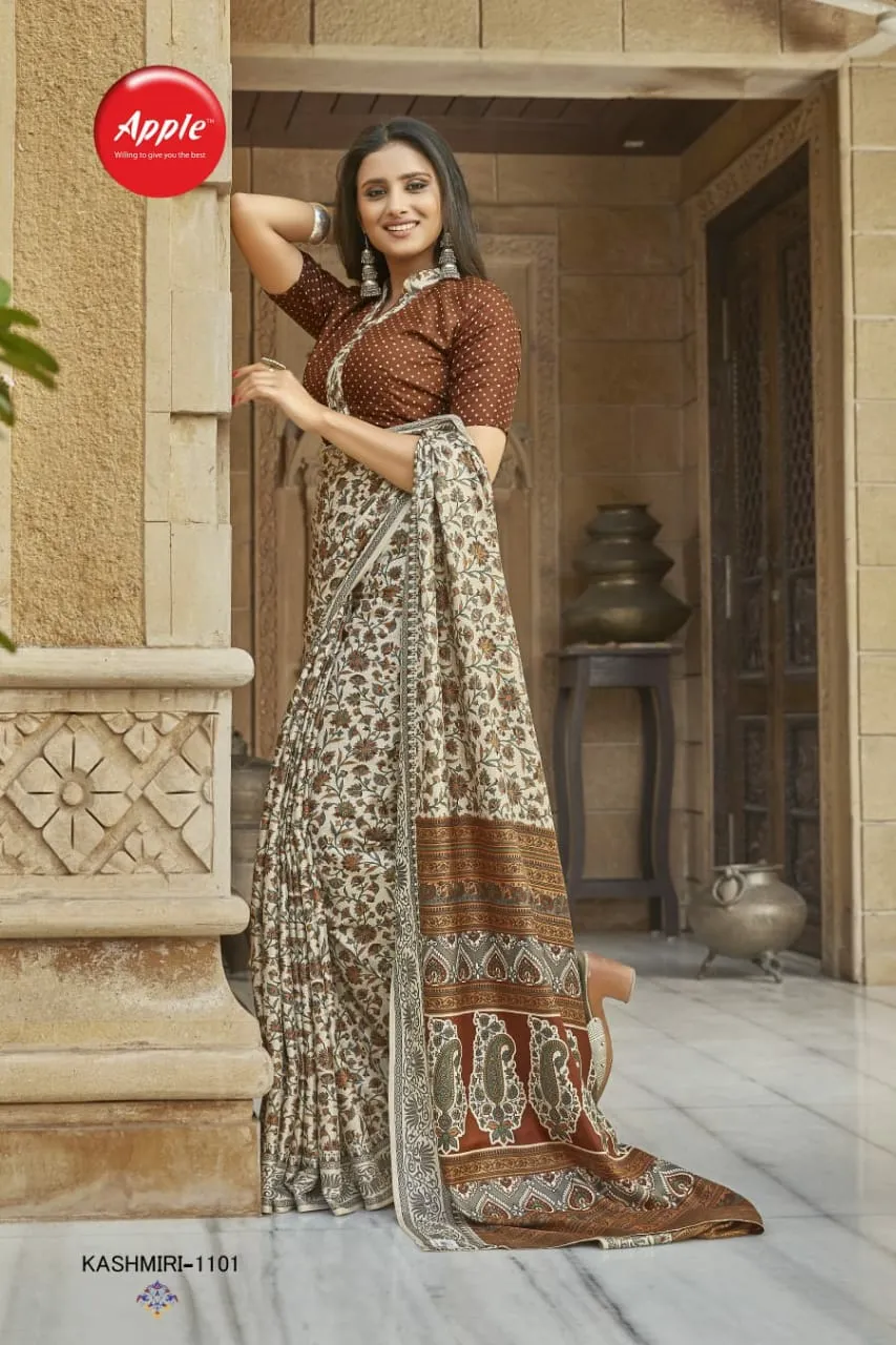 KASHMIRI VOL-11 PASHMINA SILK SAREE