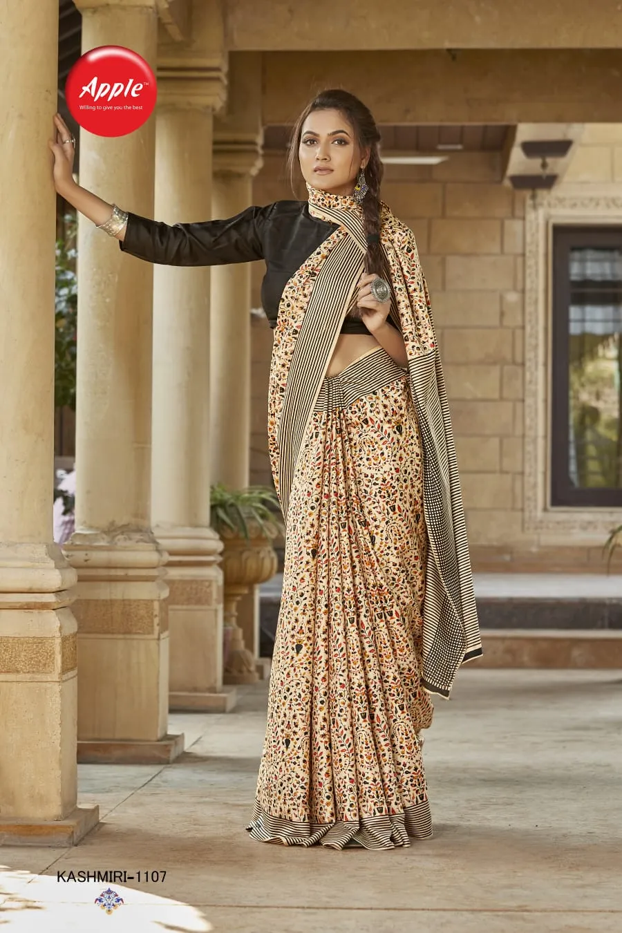KASHMIRI VOL-11 PASHMINA SILK SAREE