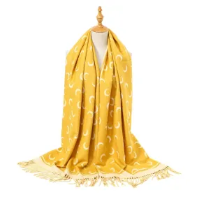 Mustard Yellow 'Moon' Pashmina Scarf