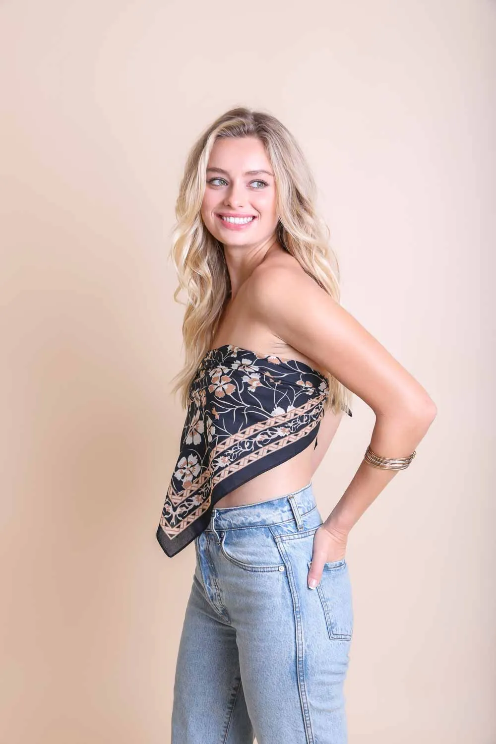 Oversized Floral Anemone Bandana