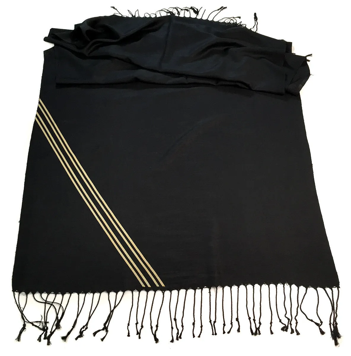 Racing Stripes: Special Formula Linen-Weave Pashmina