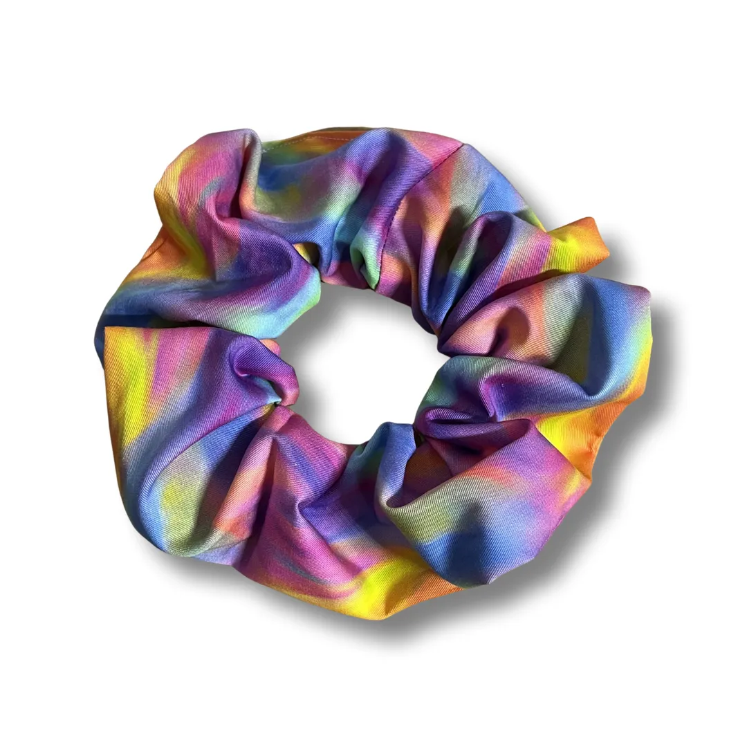 Rainbow swirl Scrunchie