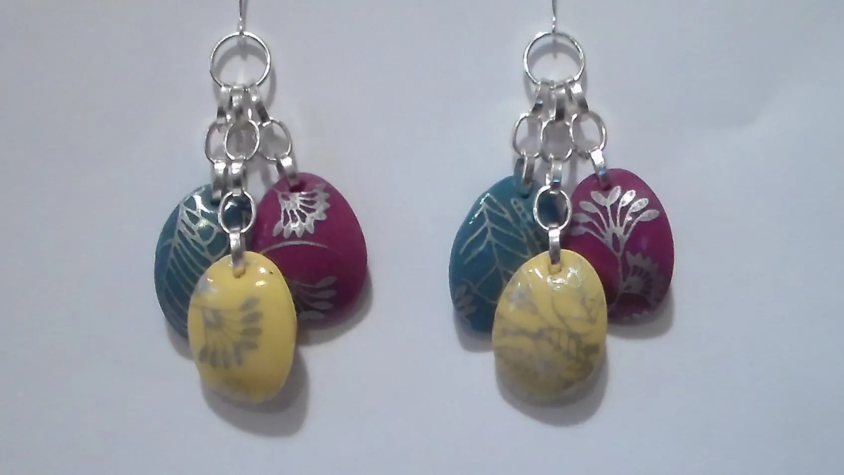 Sculpey Souffle Leaves of Glass Earrings