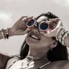 Silver Steampunk Goggles