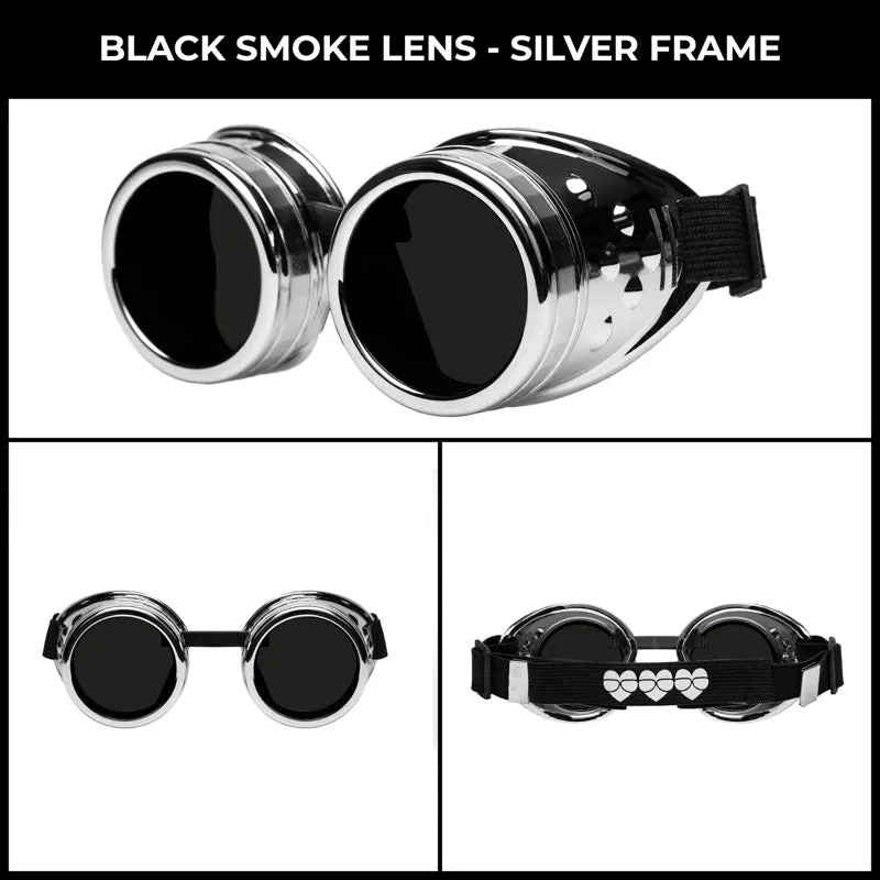 Silver Steampunk Goggles