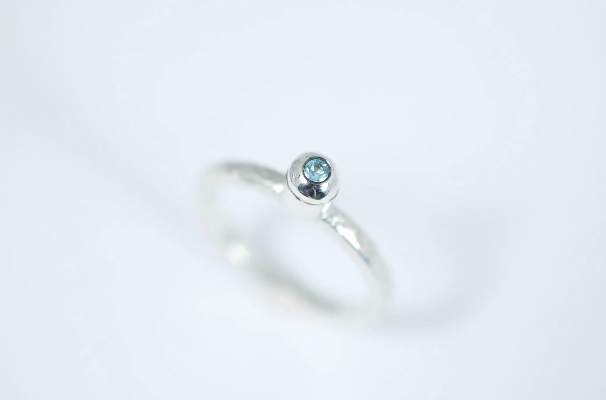 Siver stacking rings set "Nature Flight"